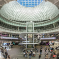 LF Estructura de acero Compras Mall Glass Roof Atrium